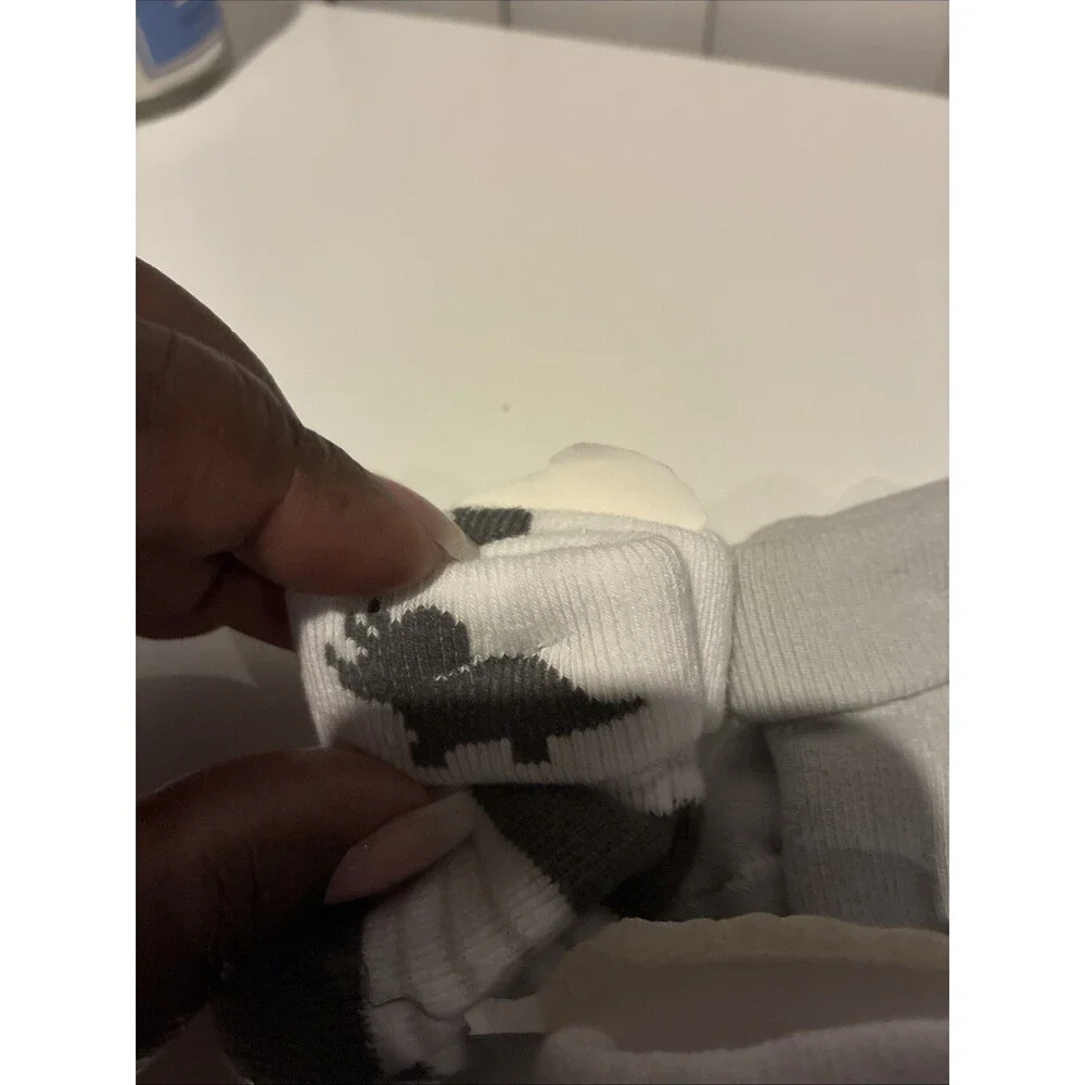 Infant Boy Socks Bundles- 8 Pairs/Gray, Stripes, Dino & ROAR Designs